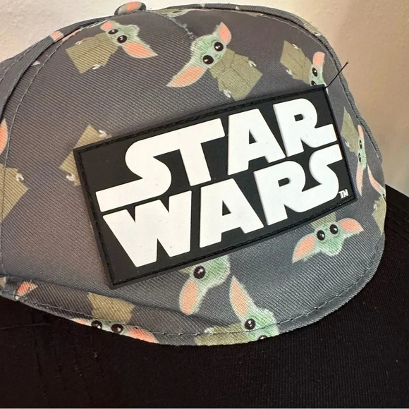 Star Wars Yoda All Over Print Baseball Hat Adjustable Snap Back Cap - Picture 2 of 9